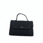 حقيبة يد نسائية فاخرة - تصميم كلاسيكي أنيق - أسود.