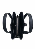 ⁦حقيبة يد نسائية فاخرة من لورينا (LORAINA) - أسود ملكي بتصميم كلاسيكي عصري.⁩ - الصورة ⁦3⁩