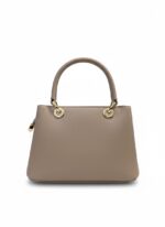 ⁦شنطة يد نسائية "لورينا" (Loreina) بتصميم كلاسيكي فاخر - لون كافيه لامع⁩ - الصورة ⁦2⁩