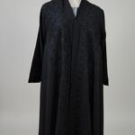 عباءة "كلوش" ملكية بتطريز خرز - قماش إنترنت