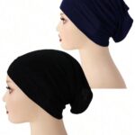 قبعة تحت الحجاب (بندانة كاملة) - خامة ليكرا مرنة