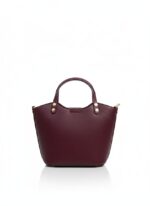 ⁦حقيبة يد كتف نسائية جلد فاخرة من لوراينا - تصميم كلاسيكي بمقبض علوي وميدالية ذهبية⁩ - الصورة ⁦7⁩