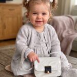 حقيبة يد بناتي "ماربل" بلمعة فاخرة - إكسسوارات أطفال أنيقة