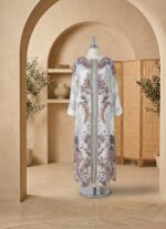 ⁦فستان نسائي طويل بنقشات بوهيمية راقية - قفطان عصري بتصميم شرقي فاخر⁩ - الصورة ⁦5⁩