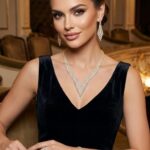 طقم مجوهرات "برنسيس" للسهرات - إكسسوار فاخر مرصع بالكريستال عالي النقاء