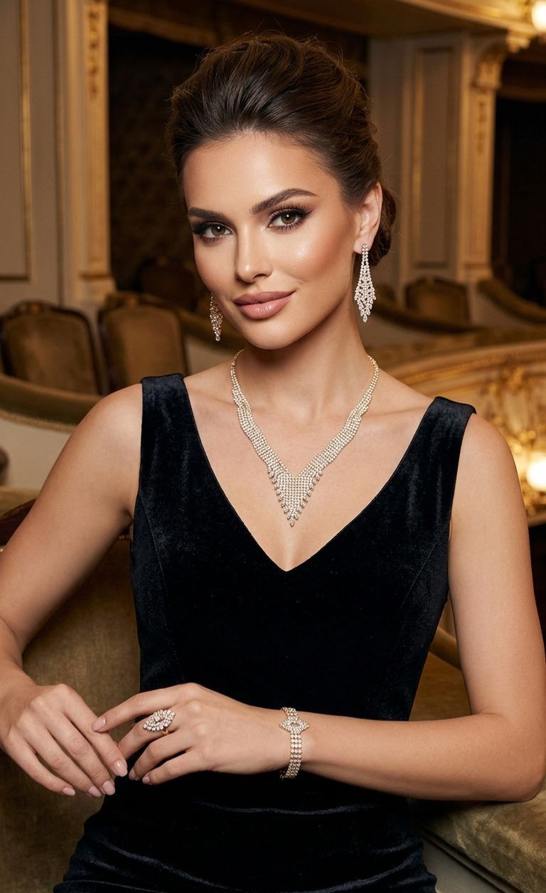 WhatsApp Image 2026-03-13 at 6.16.21 AM طقم مجوهرات "برنسيس" للسهرات - إكسسوار فاخر مرصع بالكريستال عالي النقاء - الصورة 1