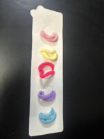 ⁦طقم ربطات شعر "أميرات عالم خيالي" للأطفال - 5 أزواج بتصاميم كرتونية ملونة⁩ - الصورة ⁦2⁩