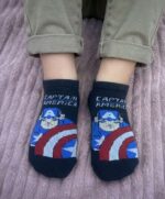 ⁦شرابات أطفال قطنية قصيرة - تشكيلة أبطال مارفل ودي سي (3 قطع)⁩ - الصورة ⁦4⁩