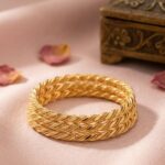 طقم غوايش "بديل الذهب" المجدولة - جودة عالية ولمعة ذهبية تدوم